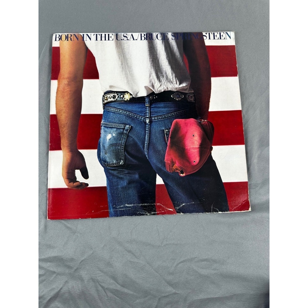 Bruce Springsteen Born In The‎ USA vinyl record album LP QC 38653 1984 w/ Insert